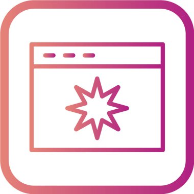 seo modern simgesinin vektör illüstrasyonu