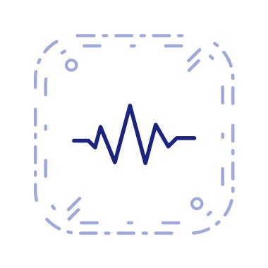 Multimedya düz simgesi beyaz arkaplanda izole edildi