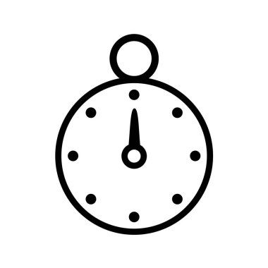 Saat simgesi, vektör illüstrasyonu