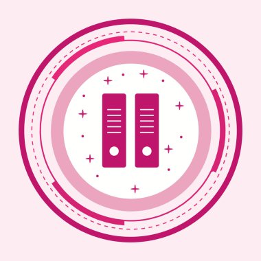 Moda Biçiminde Dosya Simgesi İzole Arka Gruplandırması