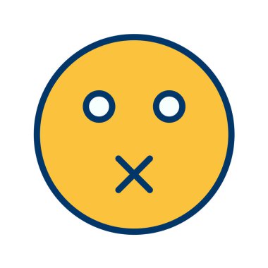 Moda Biçimli Emoji Simgesi İzole Arkaplan 