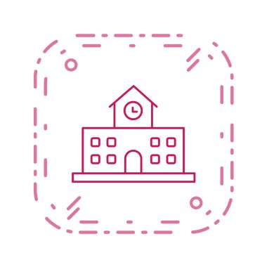 Modern yapı simgesinin vektör illüstrasyonu