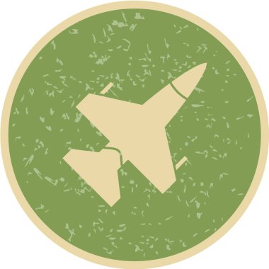 düzlem, uçak simgesi, vektör illüstrasyonu