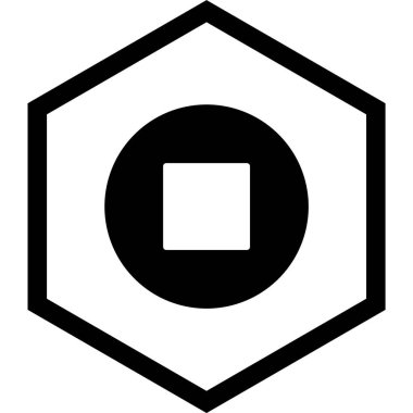 Moda Biçimli Ayırılmış Arkaplanda Simgeyi Durdur