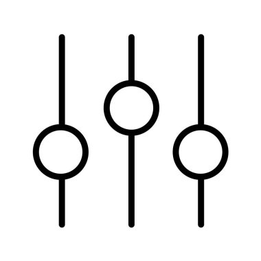 ses denetleyici vektör illüstrasyonu, basit simge