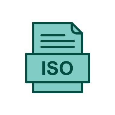 dosya biçimi simgesi, vektör illüstrasyonu