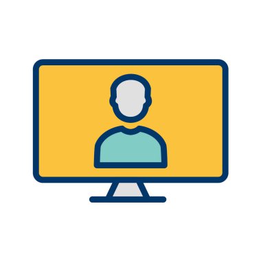 İş vektörü illüstrasyonu beyaz arkaplanda izole edildi