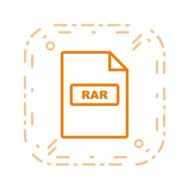 dosya biçimi simgesi, vektör illüstrasyonu