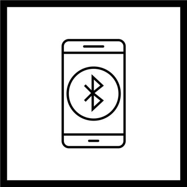 Cep telefonu için modern b 'nin vektör illüstrasyonu eksik simgesi