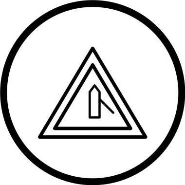 Yol simgesi, vektör illüstrasyonu