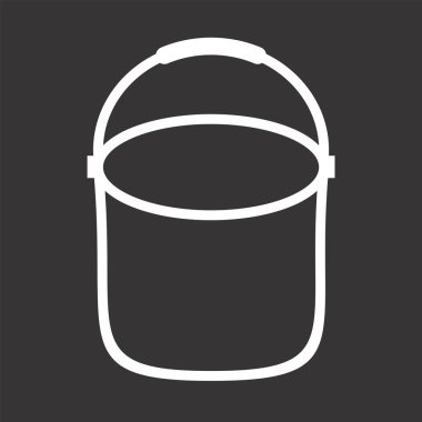 Moda Biçiminde Pail Simgesi İzole Arkaplan