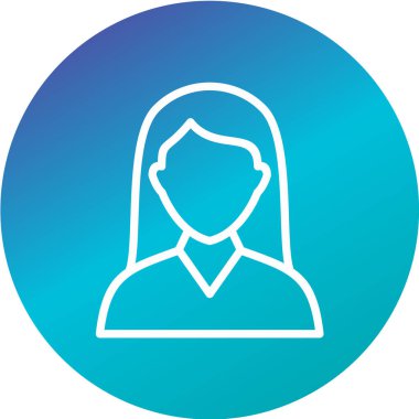 kullanıcı simgesi beyaz arkaplanda izole edildi. vektör illüstrasyonu