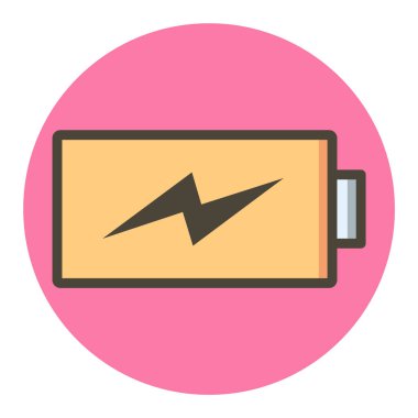 Pil Simgesi Yükleme Moda Biçimi İzole Arkaplan