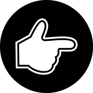 Moda Biçimli El Simgesi İzole Arkaplanı