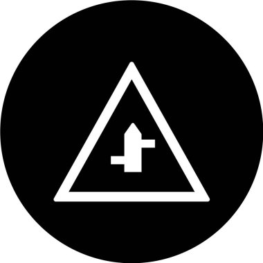 Yol simgesi, vektör illüstrasyonu