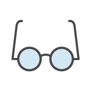 Gözlük ikonu. vektör illüstrasyonu