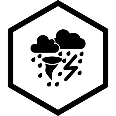 yağmur ikonu vektör illüstrasyonu