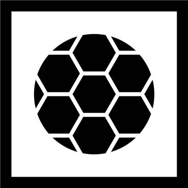 Futbol topu ikonu. vektör illüstrasyonu