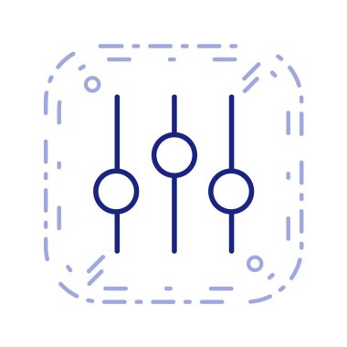 Multimedya düz simgesi beyaz arkaplanda izole edildi