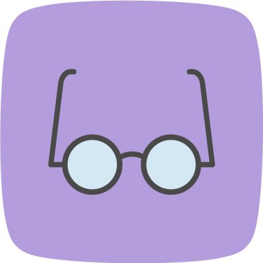 gözlük ikonu vektör illüstrasyonu