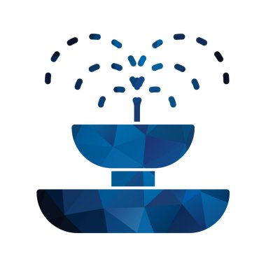 fıskiye ağ simgesi vektör illüstrasyonu 