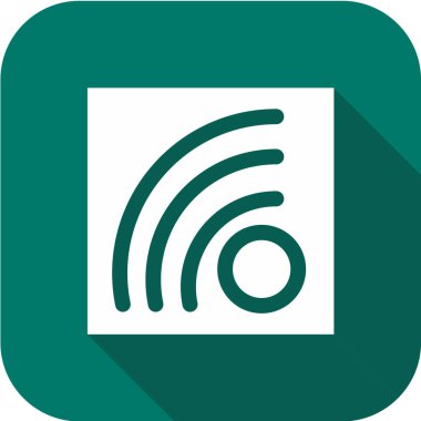 Mavi arkaplanda wifi simgesi