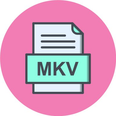 dosya biçimi simgesi, vektör illüstrasyonu