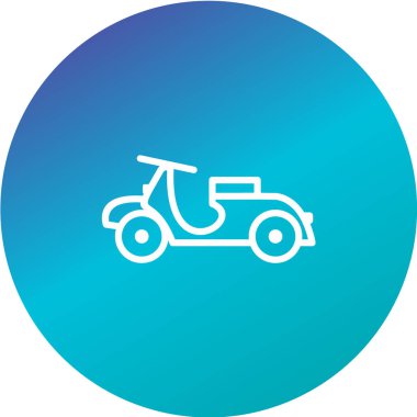 motosiklet işareti simgesi, vektör illüstrasyonu