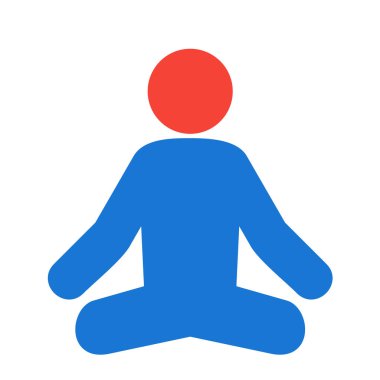 Moda Biçimli Yoga Simgesi İzole Arkaplan