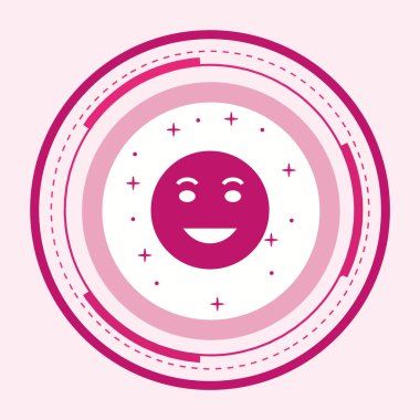 Moda Biçimli Lol Emoji Simgesi İzole Arkaplan