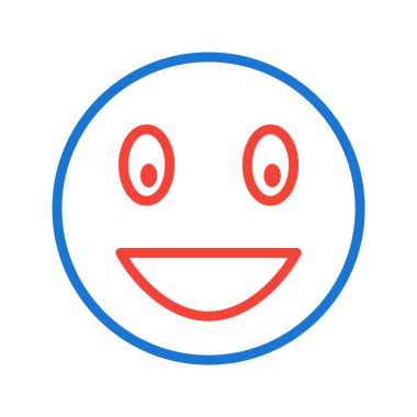 Gülen Emoji Simgesi Moda Tarzı İzole Arkaplan