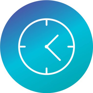 Saat simgesi. vektör illüstrasyonu