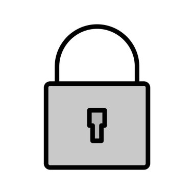 Moda Biçimli Güvenlik Simgesi İzole Arkaplan