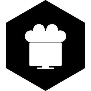 yiyecek ikonu vektör illüstrasyonu