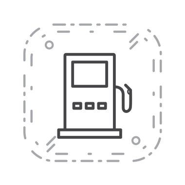 Yol simgesi, vektör illüstrasyonu