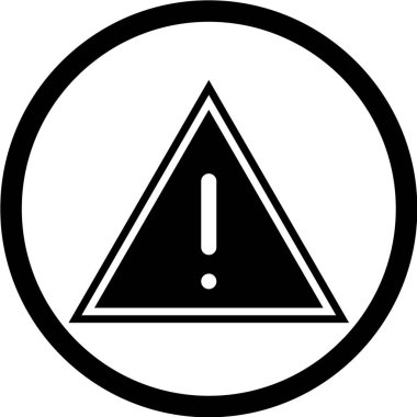 uyarı işareti vektör illüstrasyonu