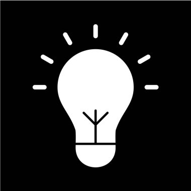 ampul simgesi, vektör illüstrasyonu