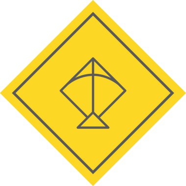 Kite Simgesi Moda Biçiminde İzole Arkaplan