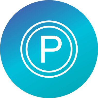 Yol simgesi, vektör illüstrasyonu