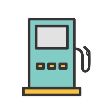 Yol simgesi, vektör illüstrasyonu