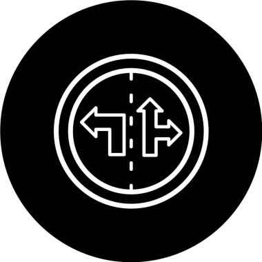 Dairesel bir simgenin vektör illüstrasyonu