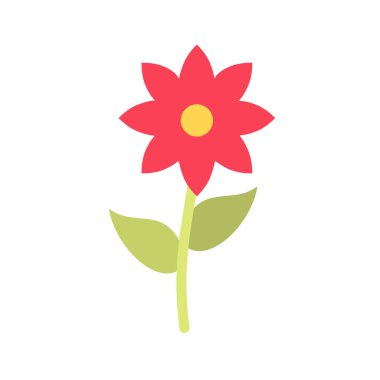 çiçek simgesi vektör illüstrasyonu