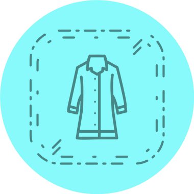 Uzun kollu gömleğin vektör çizimi