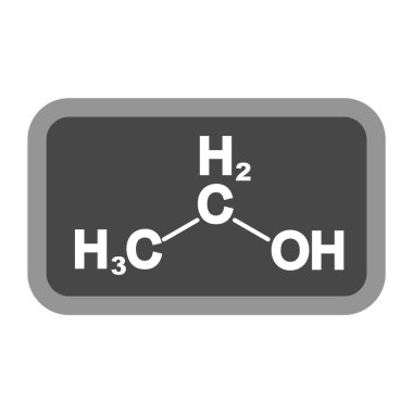 Moda Biçimli Etanol Simgesi İzole Arkaplan      