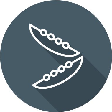 Modern b 'nin vektör çizimi sosis simgesinden yoksun