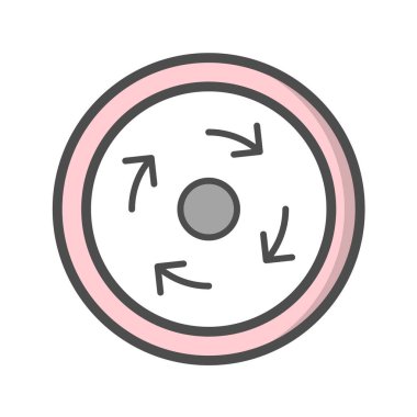 Yol simgesi, vektör illüstrasyonu