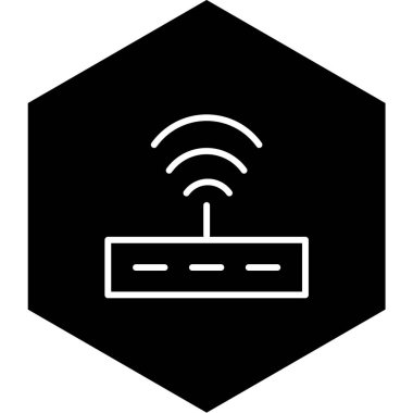 kablosuz ağ simgesi, vektör illüstrasyonu