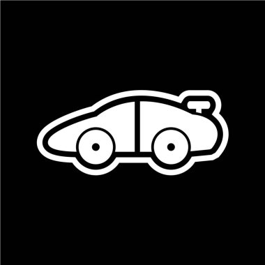 Araba ikonu. vektör illüstrasyonu