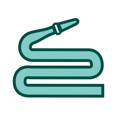 Moda Biçimli Hortum Simgesi İzole Arkaplan