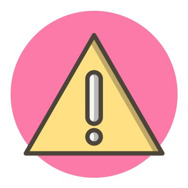 Uyarı işareti vektör simgesi